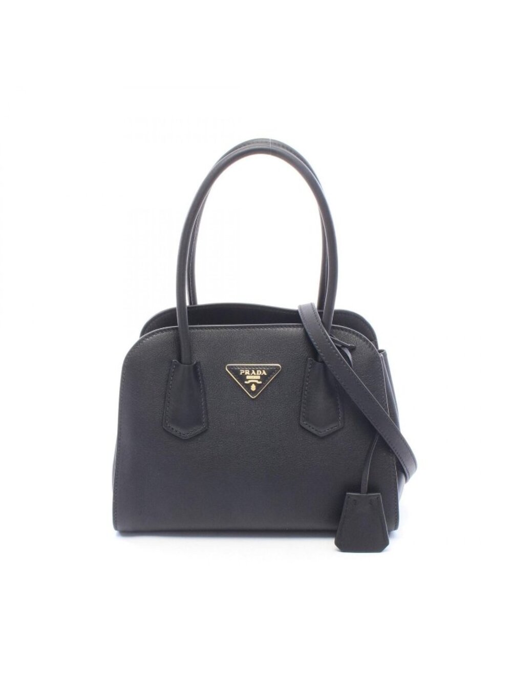Prada Handbag Leather Black